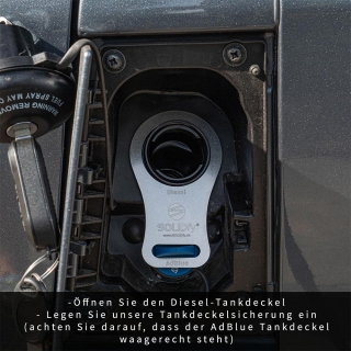 AdBlue Edelstahl Sicherung Tankdeckel Verschluss für Fiat Ducato